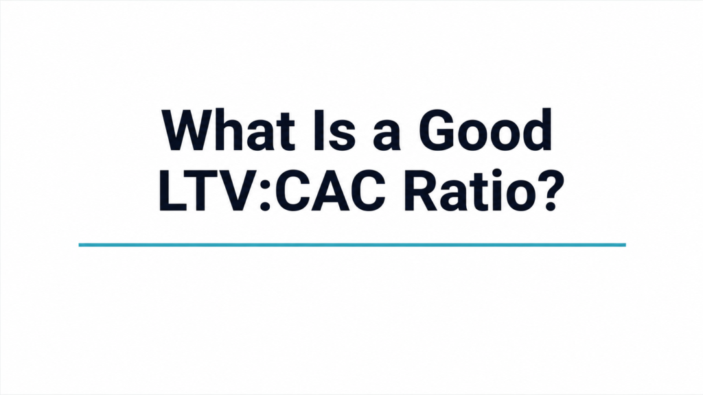 What Is a Good LTV:CAC Ratio?