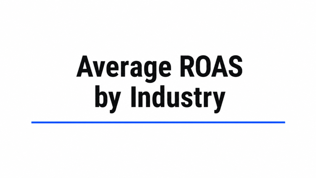 Average ROAS by Industry