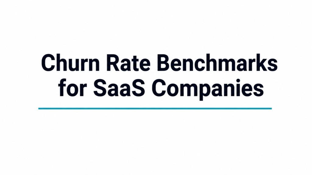 Churn Rate Benchmarks for SaaS Companies