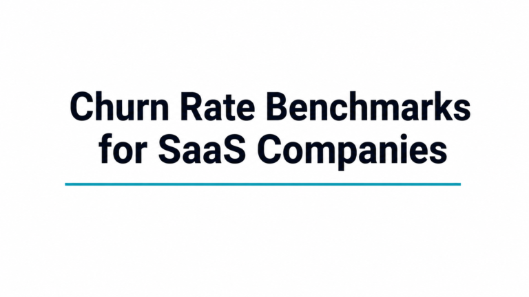 Churn Rate Benchmarks for SaaS Companies