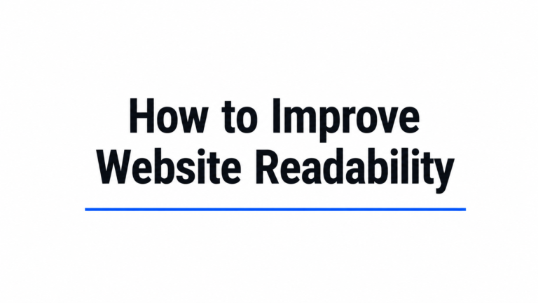 How to Improve Website Readability