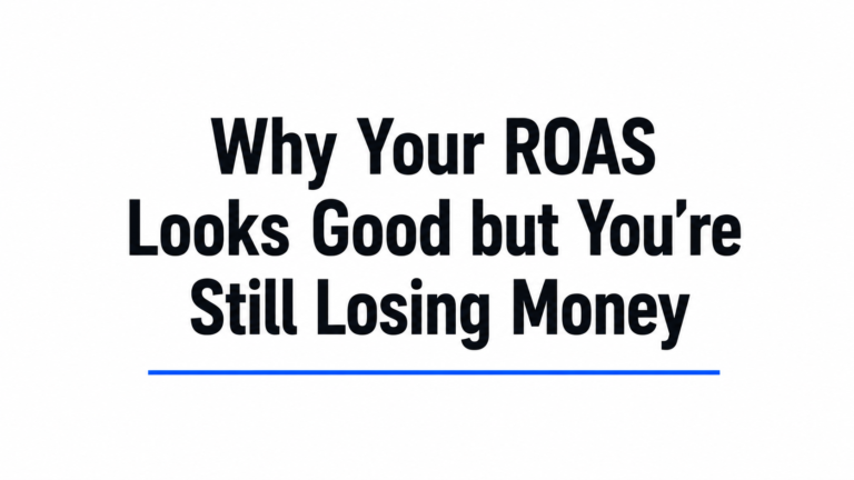 Why Your ROAS Looks Good but You’re Still Losing Money