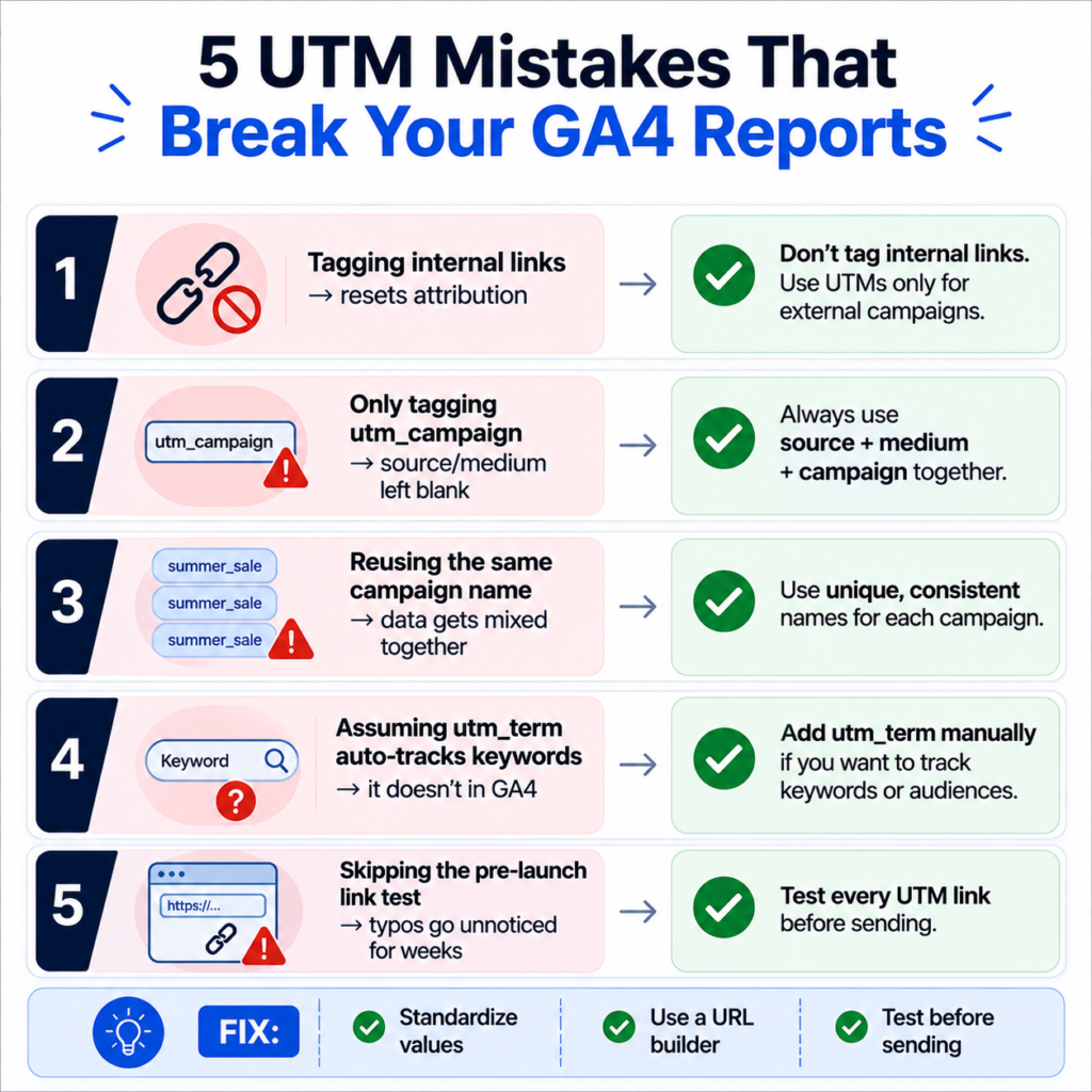 Common Mistakes That Break GA4 Reporting