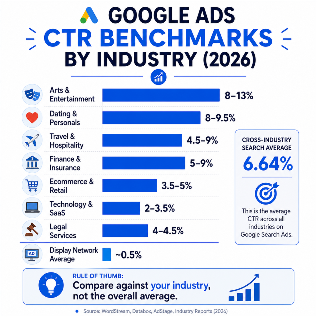 2026 Google Ads CTR Benchmarks