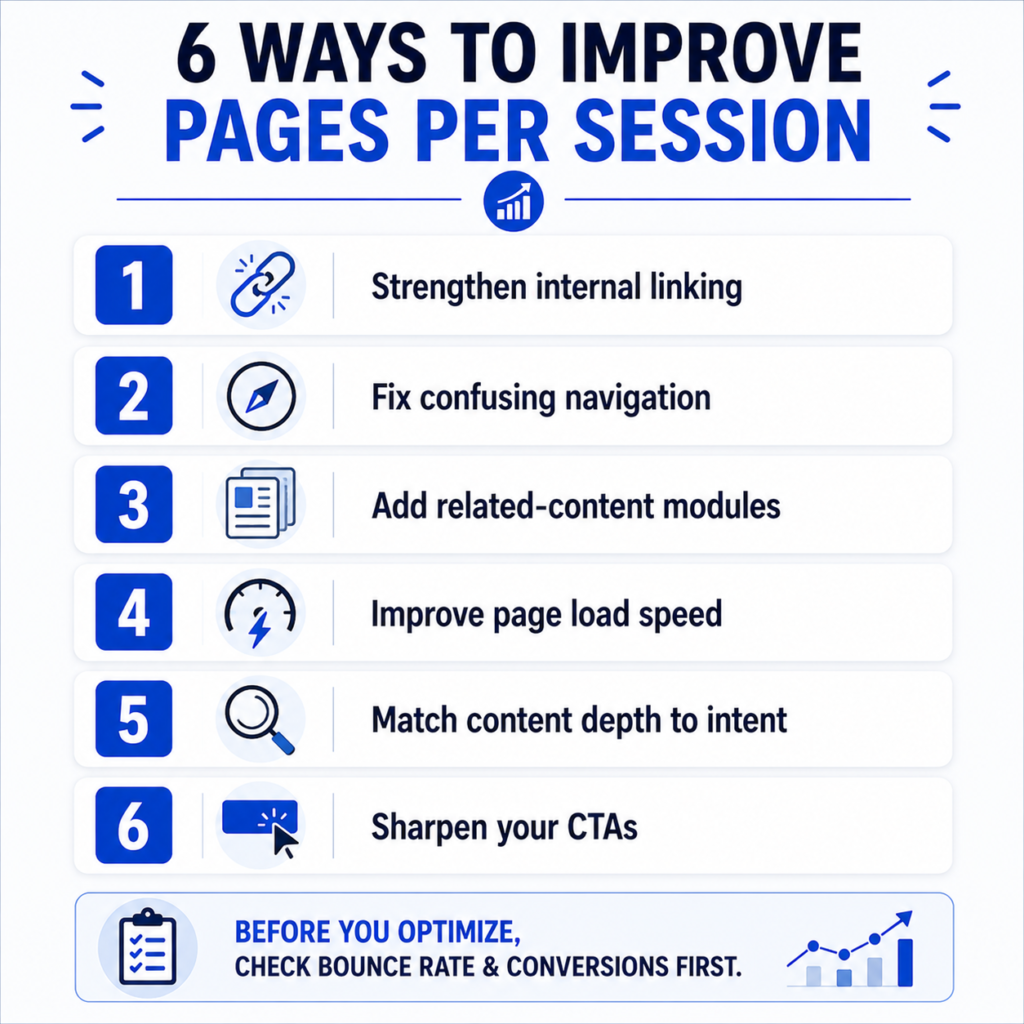 How to Improve Pages Per Session (When It Actually Needs Improving)