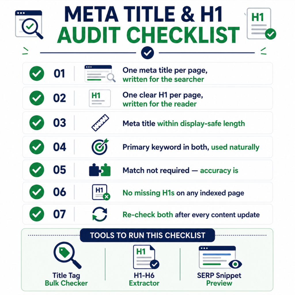 Quick Checklist