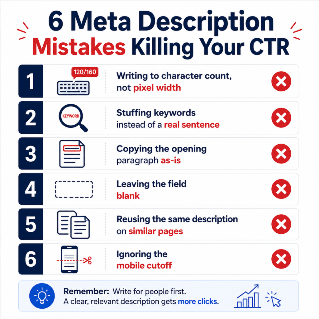 Common Mistakes That Hurt CTR